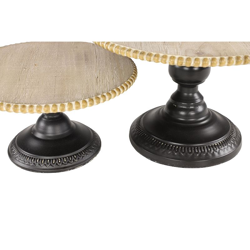 Stella and Eve Wood 2-pc. Cake Stand