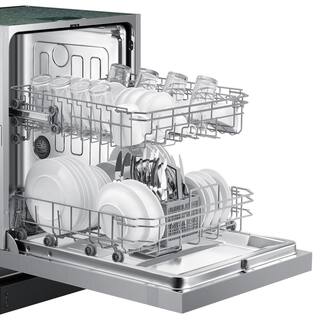  24 in. Front Control Tall Tub Dishwasher in Stainless Steel with Stainless Steel Tub ADA Compliant 52 dBA DW60R2014US