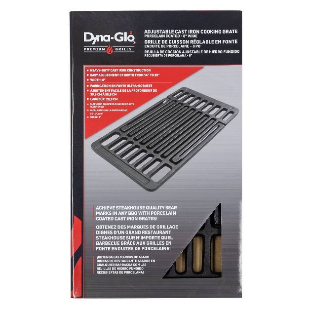 Dyna glo Dguegc Universal Cast Iron Cooking Grates Black