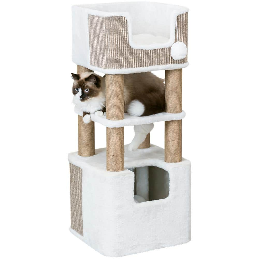 TRIXIE Lucano Cat Tree, Cream/Taupe 44569