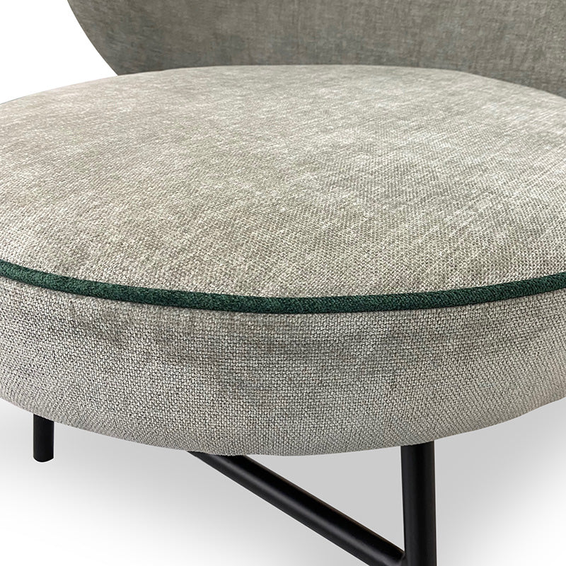 AVENIR Lounge Chair - Green & Dark Green