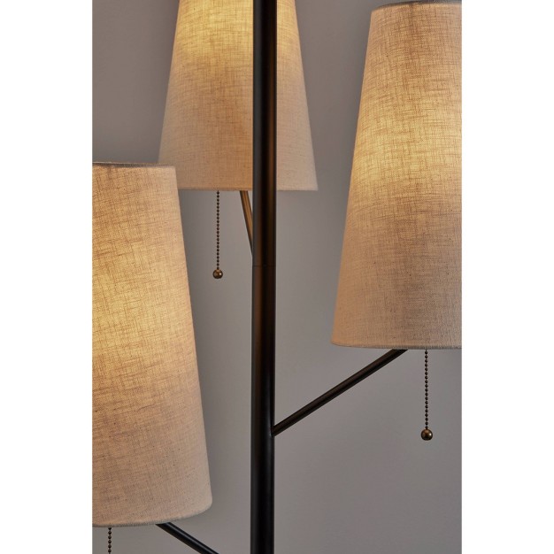 Daniel Floor Lamp Black Adesso