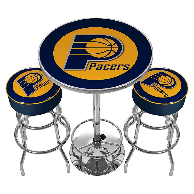 Indiana Pacers Ultimate Gameroom Combo 3-pc. Pub Table and Stool Set