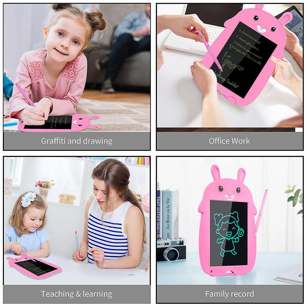 Portable Lcd Handwriting Board Children Smart Electronic Thick Pen Cartoon Blackboard Writing Tablet For Kids Blue