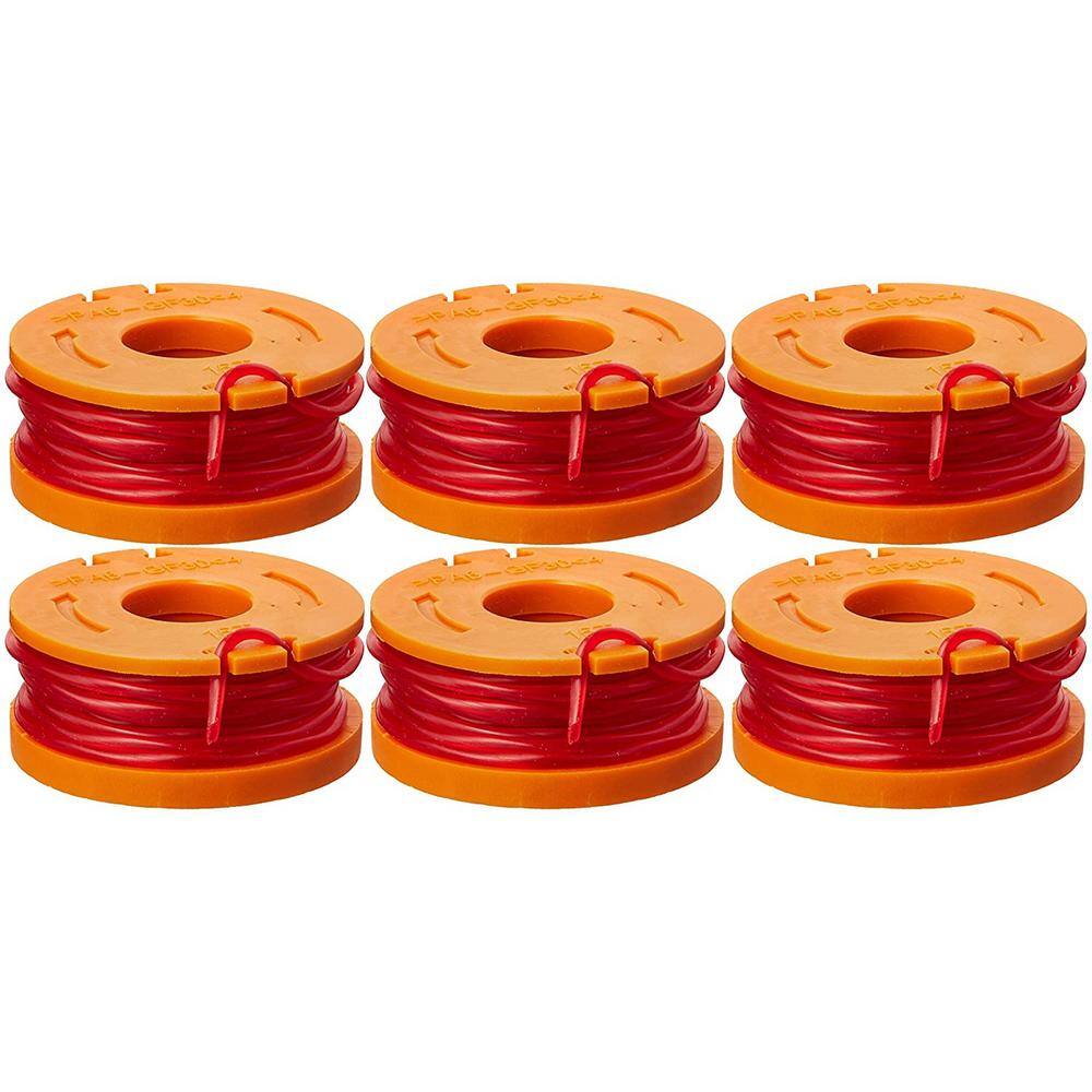 Worx 120 in. Replacement Trimmer Spool Line Cap for Select Trimmers and Edger's (6-Pack) WA0010