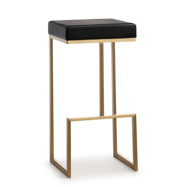 Ferra Black Gold Steel Barstool (Set of 2)