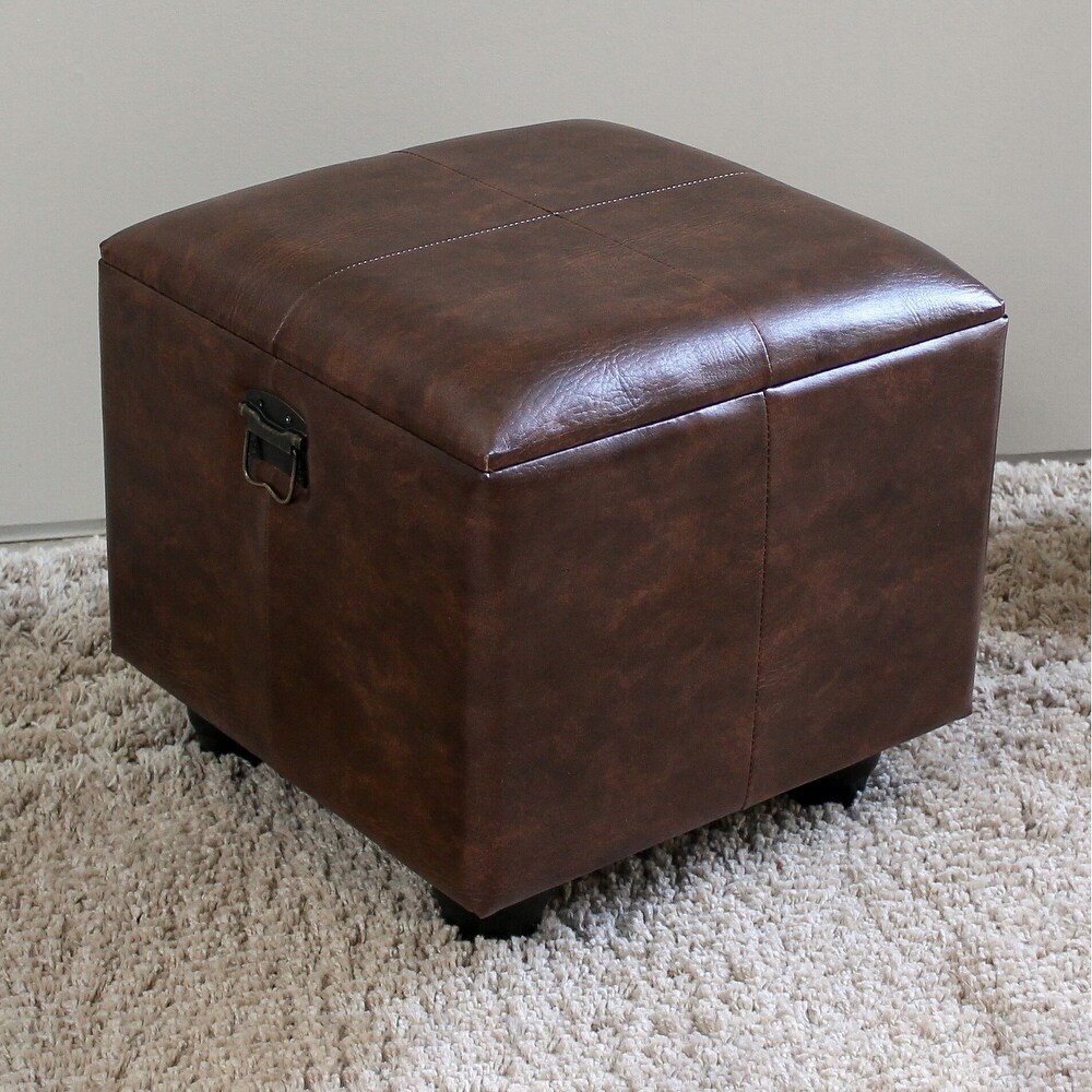 International Caravan Carmel Square Storage Ottoman