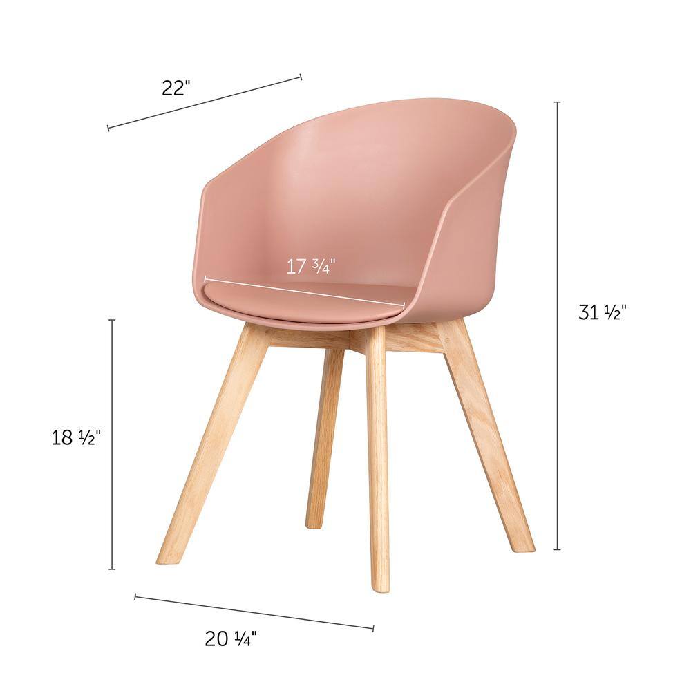 South Shore Flam Pink Chair (Set of 2) 100414