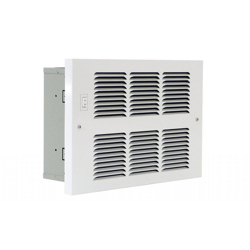 King Electric 3100 BTU4000 BTU Hydronic Small In-Wall Heater with Aqua SW and Fan SW in White H412 34-ASFS-GW