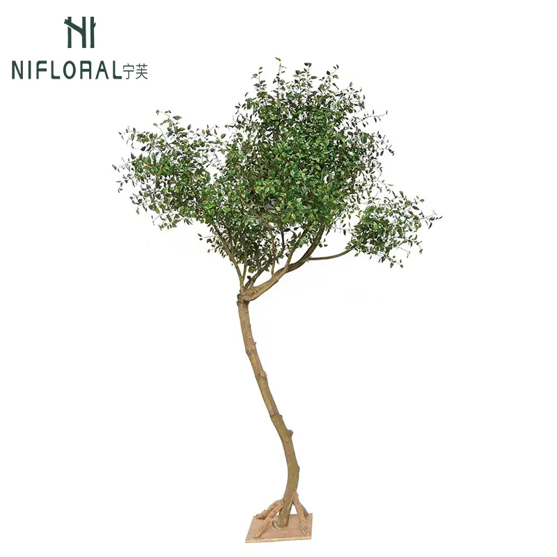 Nifloral Customized Home Garden Interior Faux Tree Fake Tall Trees with Natural Trunks