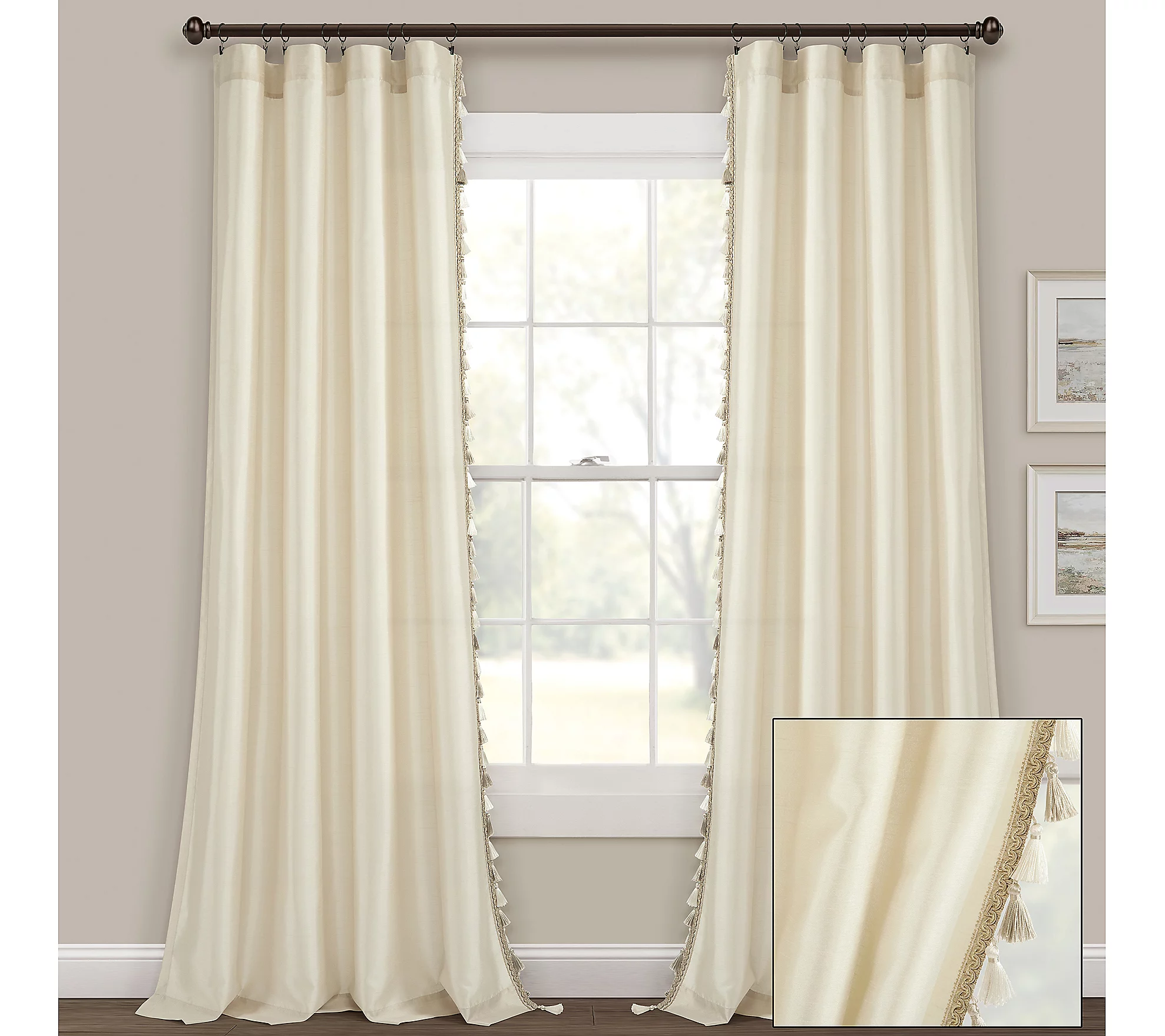 Lush Decor Luxury Regency Faux Window Curtain 52