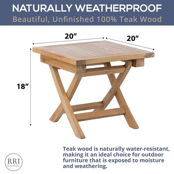 RRI Goods Teak Wood Folding 20