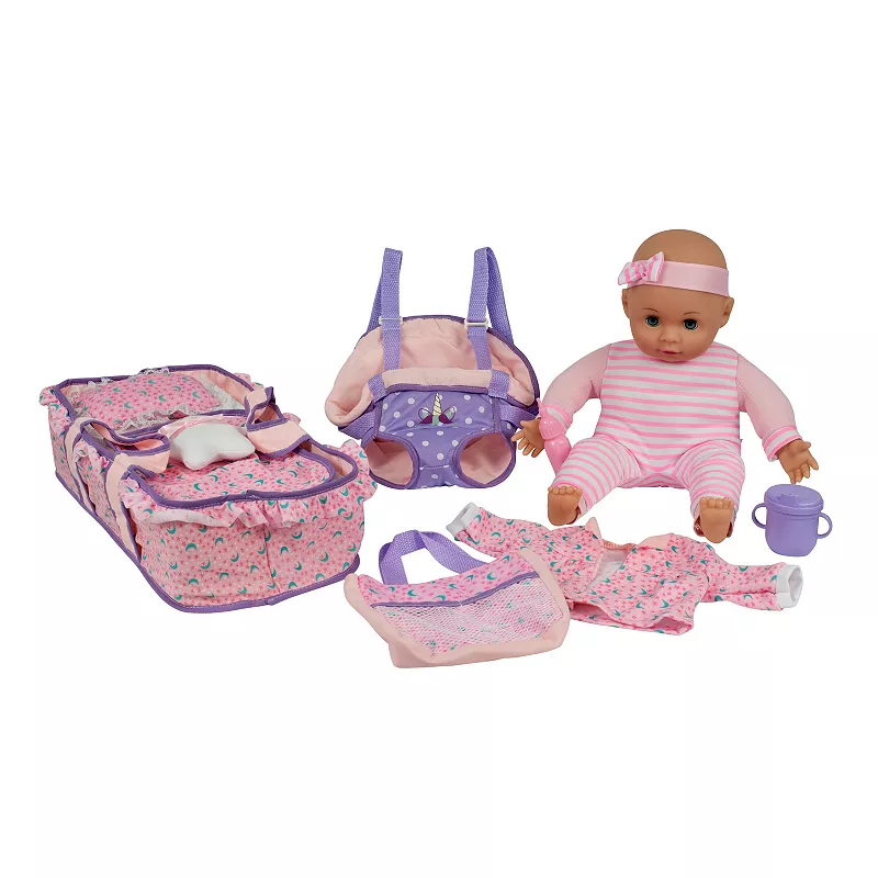 Kid Concepts Baby Doll Gift Set with Carrier