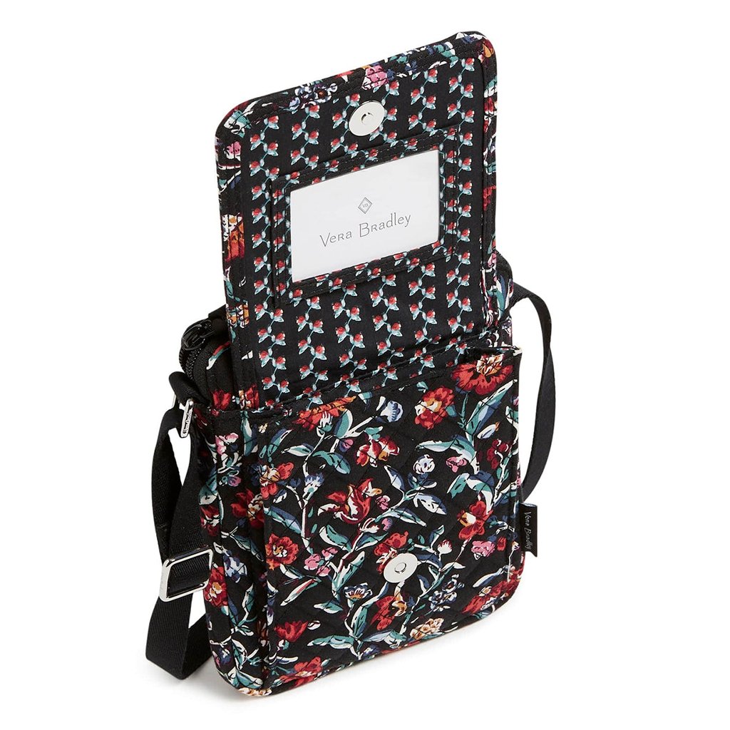 Vera Bradley  RFID Mini Hipster in Perennials Noir