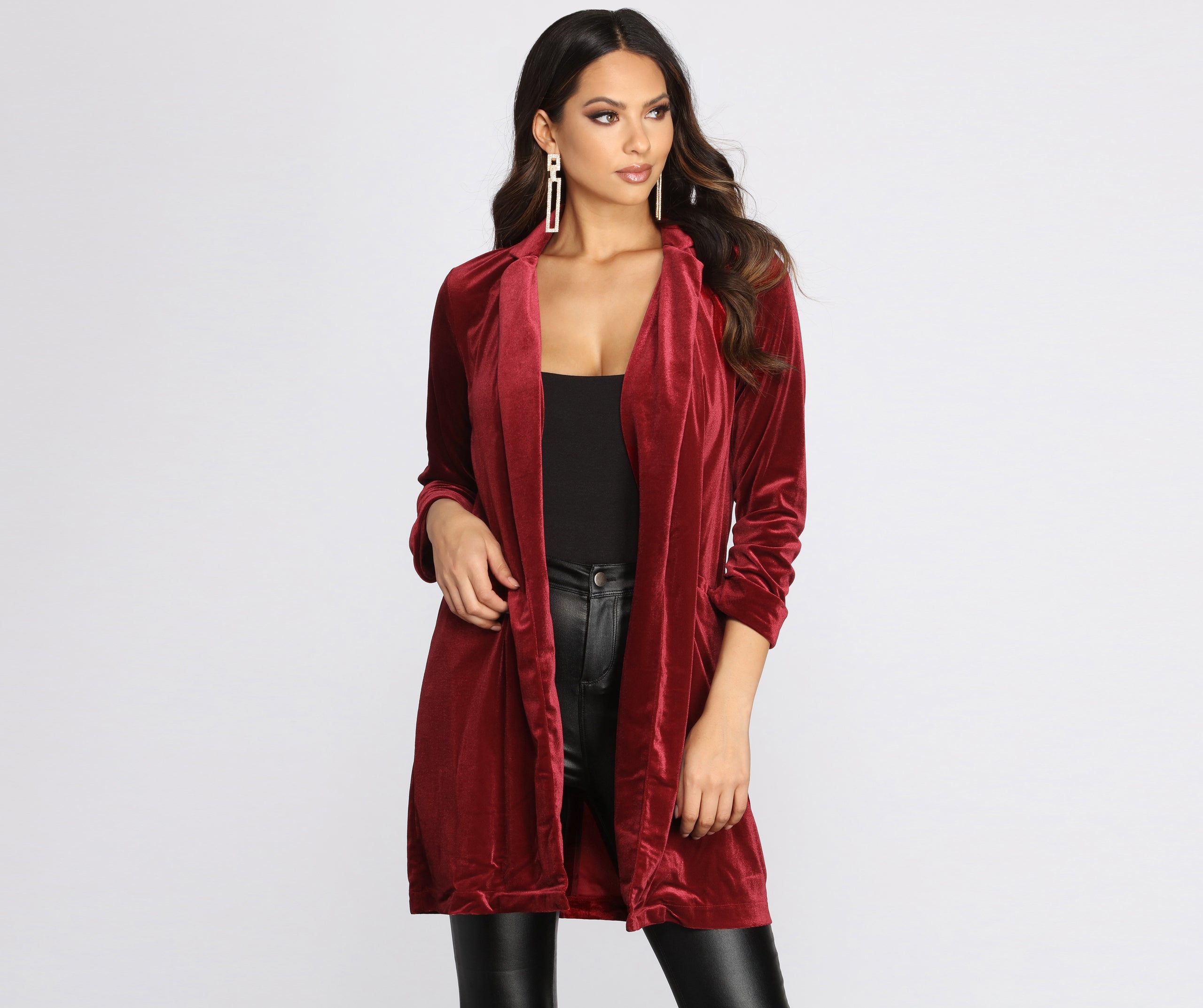 Oversized Luxe Velvet Blazer