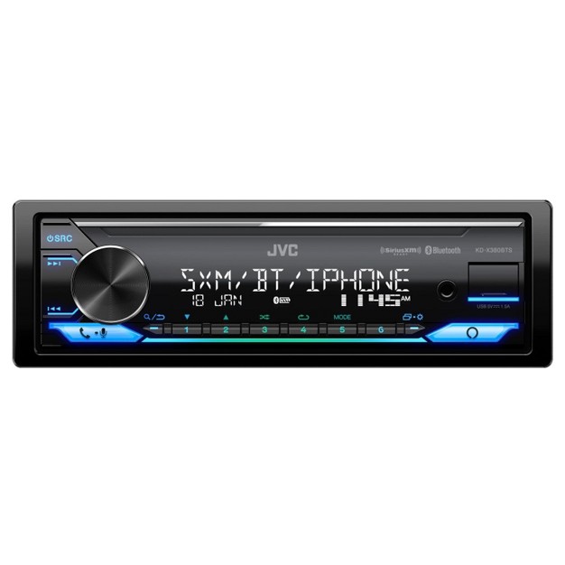 Jvc Kd x380bts Digital Media Receiver Featuring Bluetooth Usb Amazon Alexa 13 band Eq amp Variable color Illumination