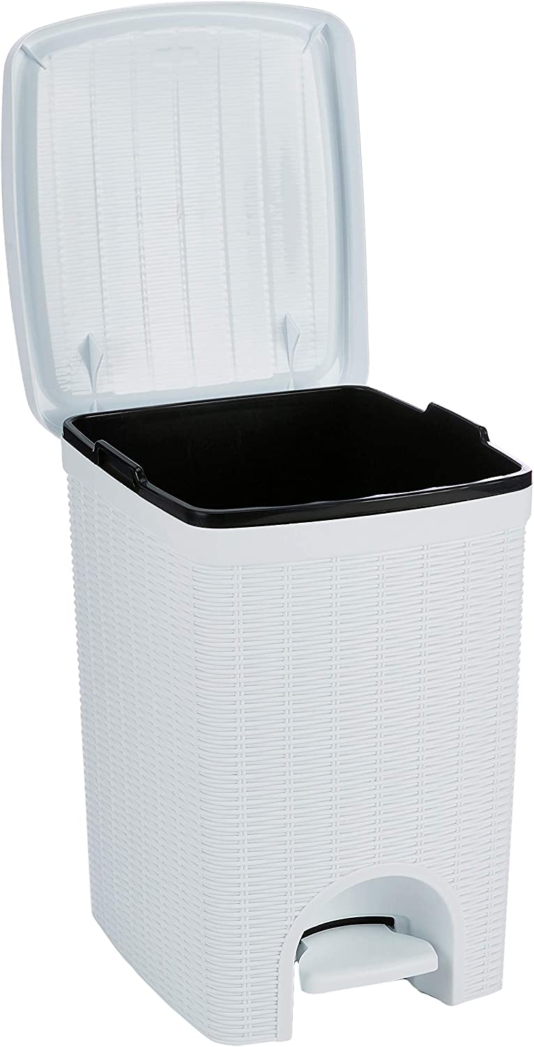 Elegance Dustbin, Dove Grey, 31 x 27.5 x 39 cm