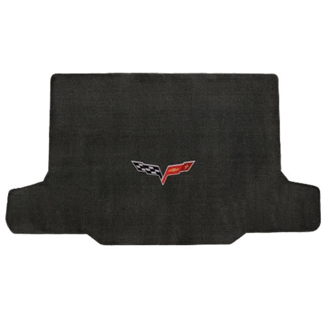 Lloyd Mats 620014 Corvette 2005-2013 Convertible Cargo Ebony Velourtex C6 Logo Mat