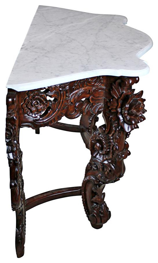 Design Toscano Hapsburg Console Table With Marble Top   Victorian   Console Tables   by Kolibri Decor  Houzz