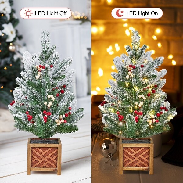 24 Inch Mini Christmas Tree with Lights