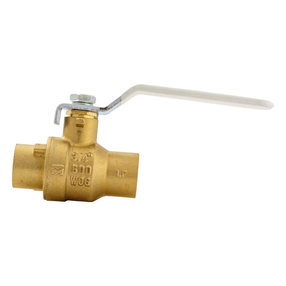 Streamline 34 in. Brass SWT Full Port Packing Gland Ball Valve 117-844H