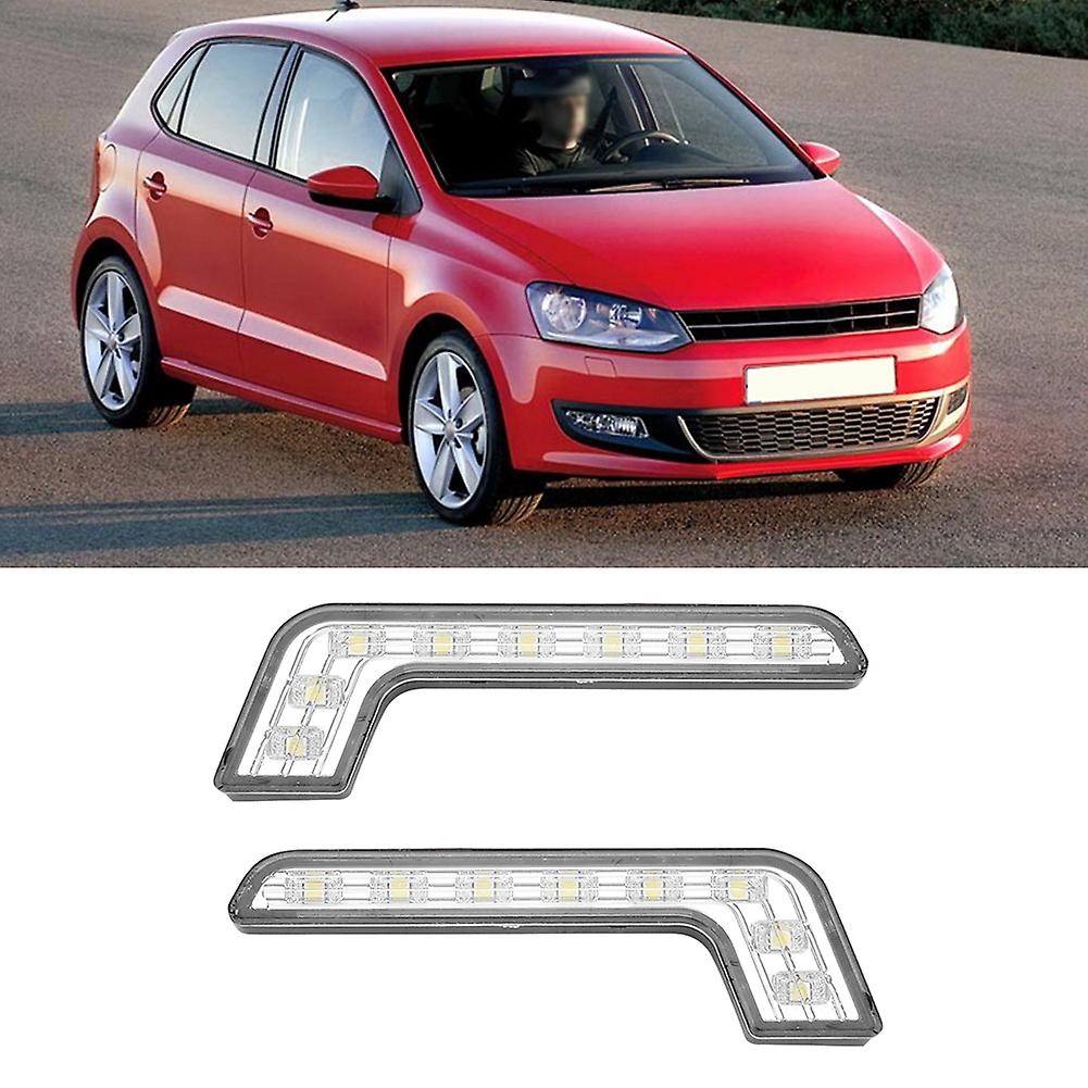 8-led Super Bright Daytime Running Light Lamp Waterproof Universal Drl