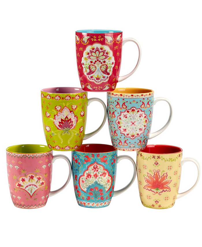 Certified International Francesca Mugs Set of 6