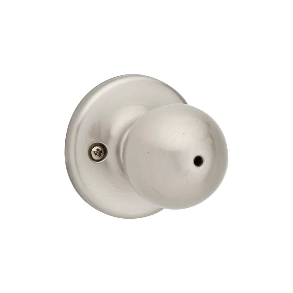 Satin Nickel Bed/Bath Polo Privacy Door Knob Set