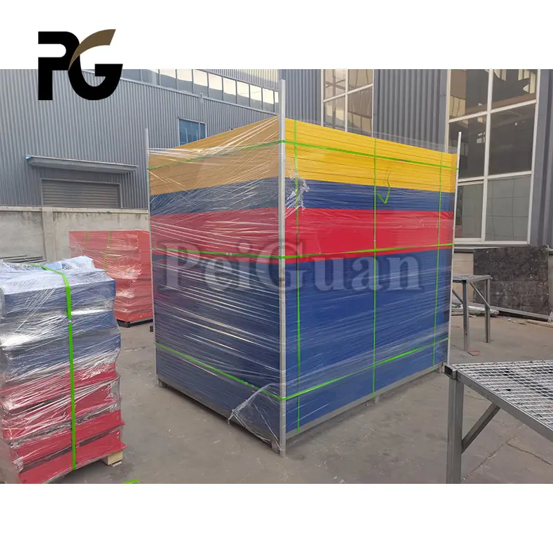 Factory supply galvanized temporary fence panels construction site fence temp fence panel