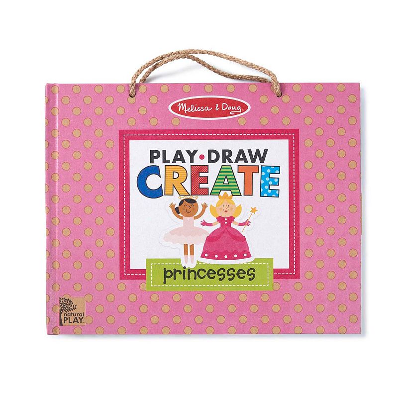 Melissa and Doug Natural Play: Play， Draw， Create Reusable Drawing and Magnet Kit - Princesses