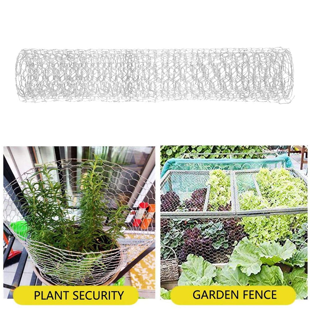 ODOMY Chicken Wire Mesh, 35 * 100cm Wire Mesh Netting Wire Garden Wire Netting Fence Wire Craft Projects and Home Decors Rabbit Netting Fencing Cages Aviary Plant Craft Projects Home Use and Gardening