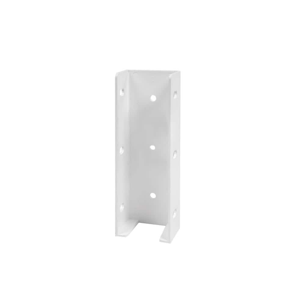 Barrette Outdoor Living Transition Bracket White for 1-3/4 in. x 5-1/2 in. Rail 73025551