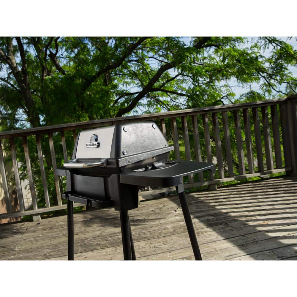 Broil King PortaChef 120 Portable Propane Grill in Stainless Steel and Black