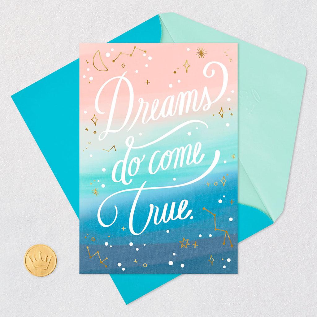 Hallmark  Dreams Do Come True Video Greeting Congratulations Card