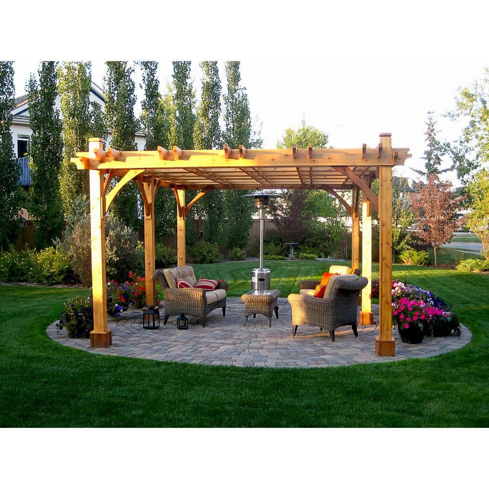 Outdoor Living Today Breeze 12 ft. x 20 ft. Cedar Pergola BZ1220