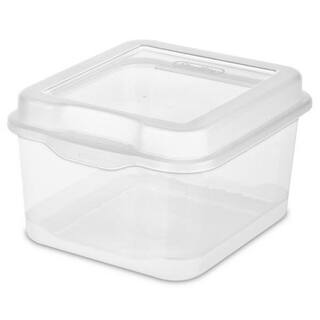 Sterilite 0.2 Gal. Plastic FlipTop Latching Storage Box in Clear (12-Pack) 12 X 18038612