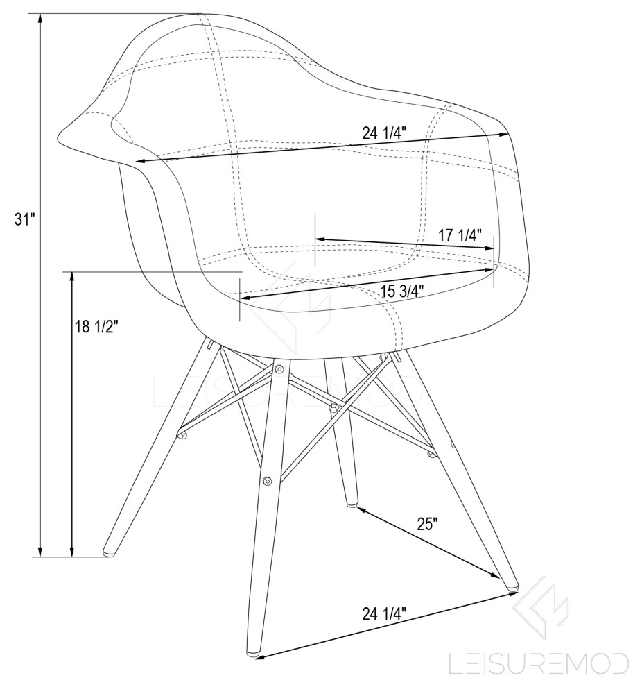 Willow Velvet Accent Armchair Chrome Eiffel Base   Midcentury   Dining Chairs   by LeisureMod  Houzz