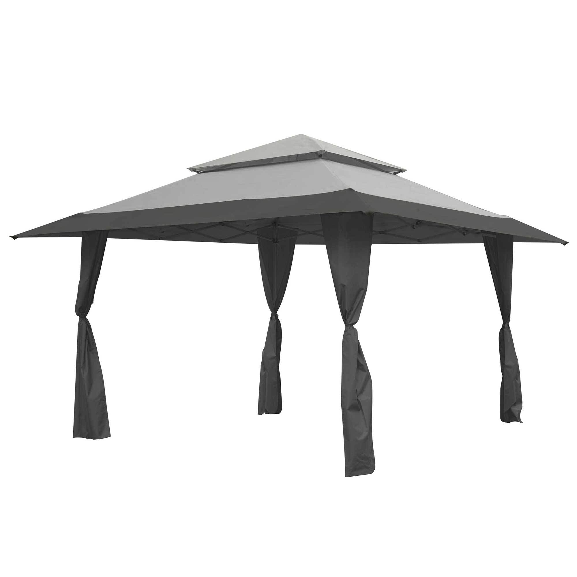 Z-Shade 13 x 13 Foot Instant Gazebo Outdoor Canopy Tent, Gray