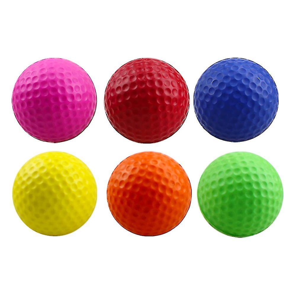 12pcs Golf Balls Practice Foam Indoor Sponge Ball Flight Training Ball