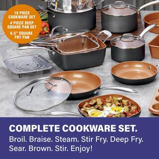 Gotham Steel Professional 20-Piece Hard Anodized Aluminum Ti-Ceramic Nonstick Cookware and Bakeware Set 7379