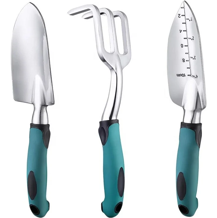 Garden Tools Set Heavy Duty Aluminum Gardening Hand Tools with Garden Trowel and Organizer