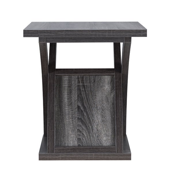 DH BASIC Distressed Grey 22-inch End Table by Denhour