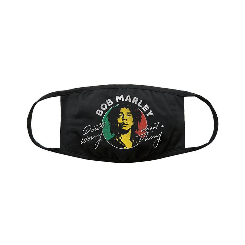 Bob Marley Logo Black Cotton Face Mask