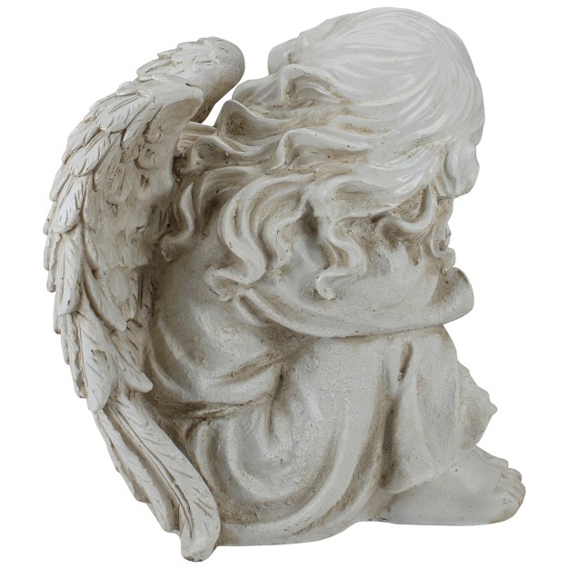 Ivory Resting Angel Outdoor Patio Garden Statue