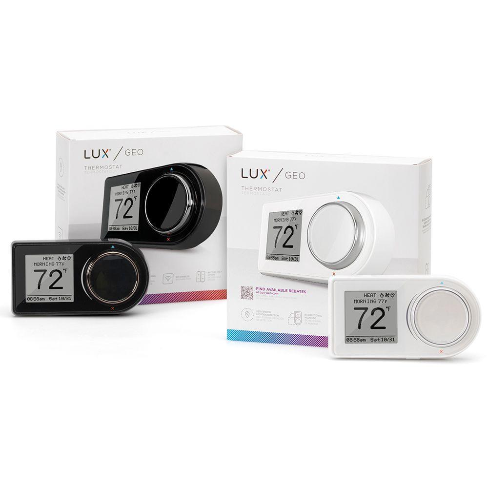 LUXGEO 7Day WiFi Programmable Thermostat in Black