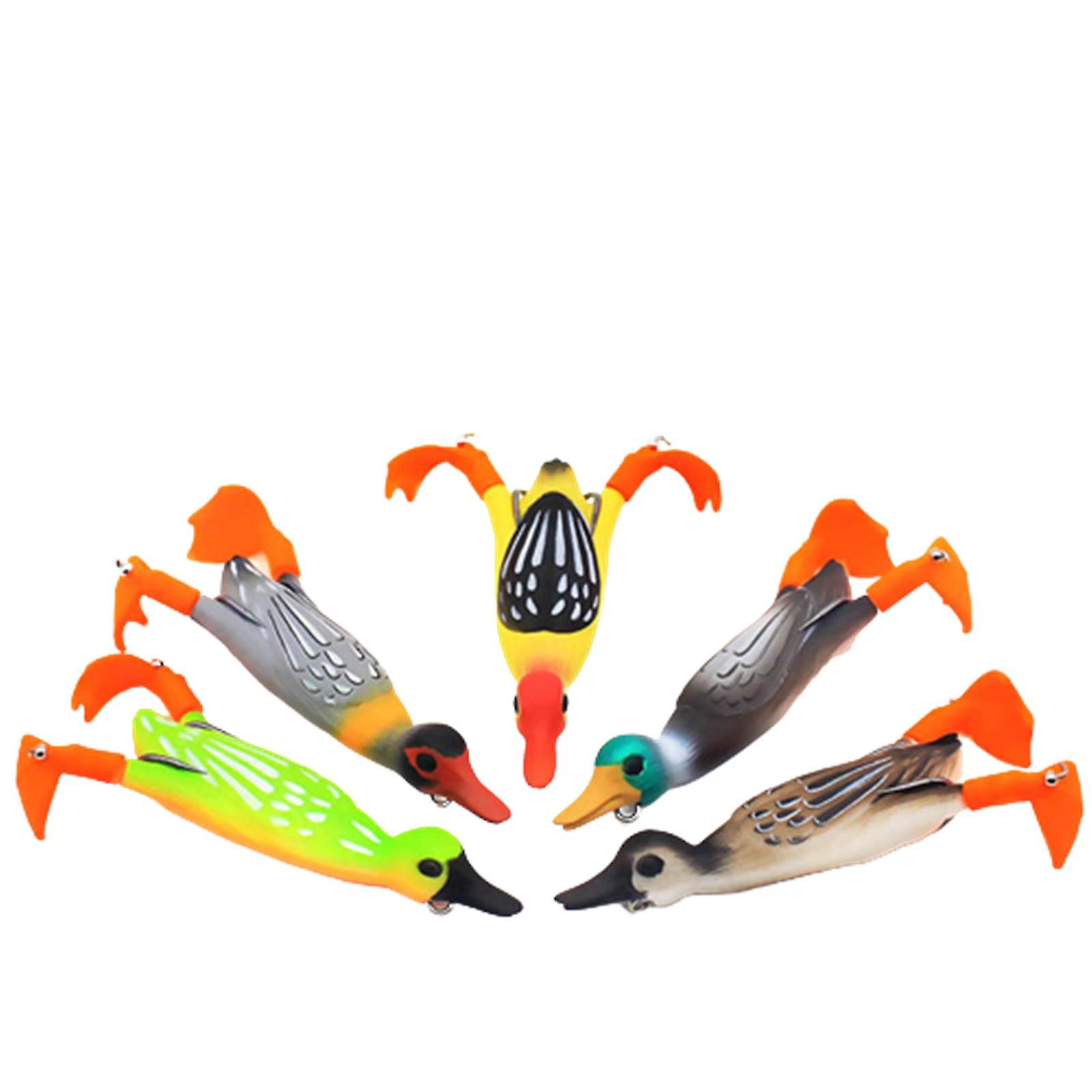 3d Duck Topwater Fishing Lure Plopping And Splashing Feet Soft Fishing Tackle