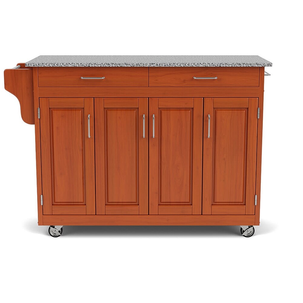 Homestyles Create A Cart Brown Wood Kitchen Cart   49\