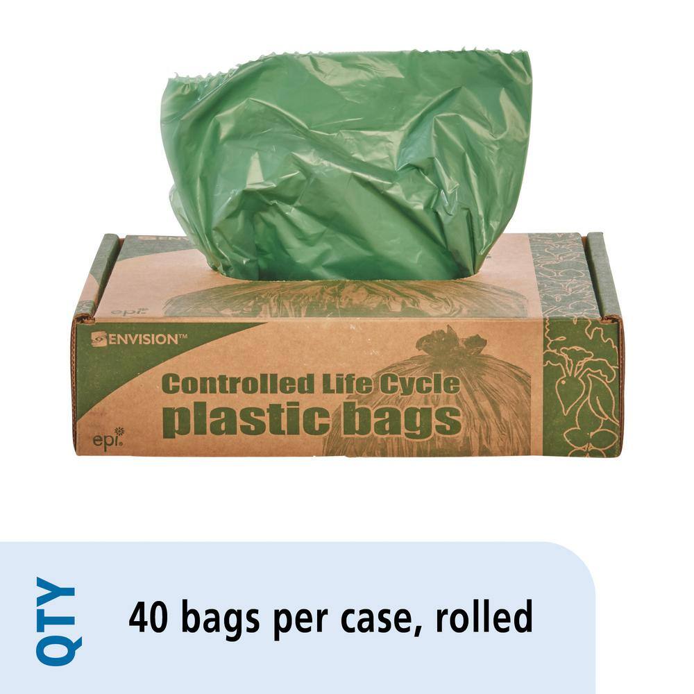 Stout 33 Gal. Totally Degradable Trash Bags (40 per Box) STOG3340E11