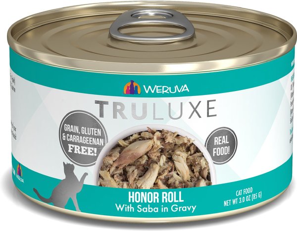 Weruva Truluxe Honor Roll with Saba in Gravy Grain-Free Canned Cat Food