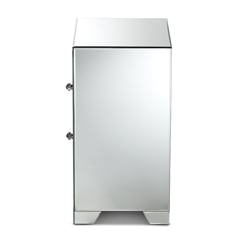 Baxton Studio Mina Mirror Nightstand